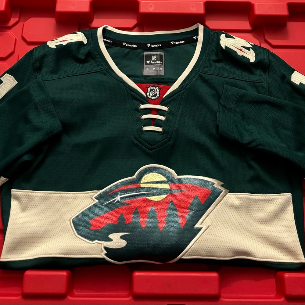 Fanatics NHL Minnesota Wild #11 Justin Parise Breakaway Women’s Hockey Jersey S